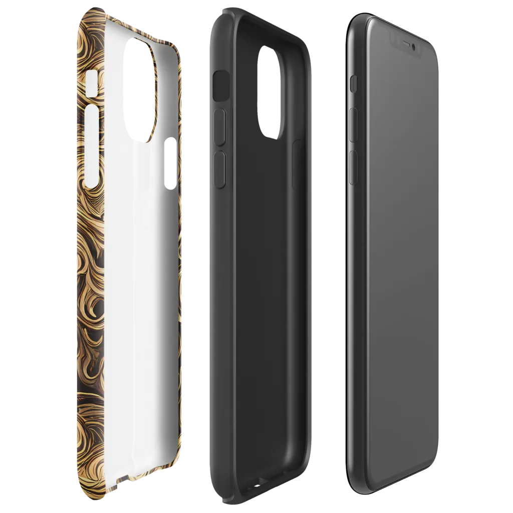 Amber Whirl on Tough Case for iPhone® — Right