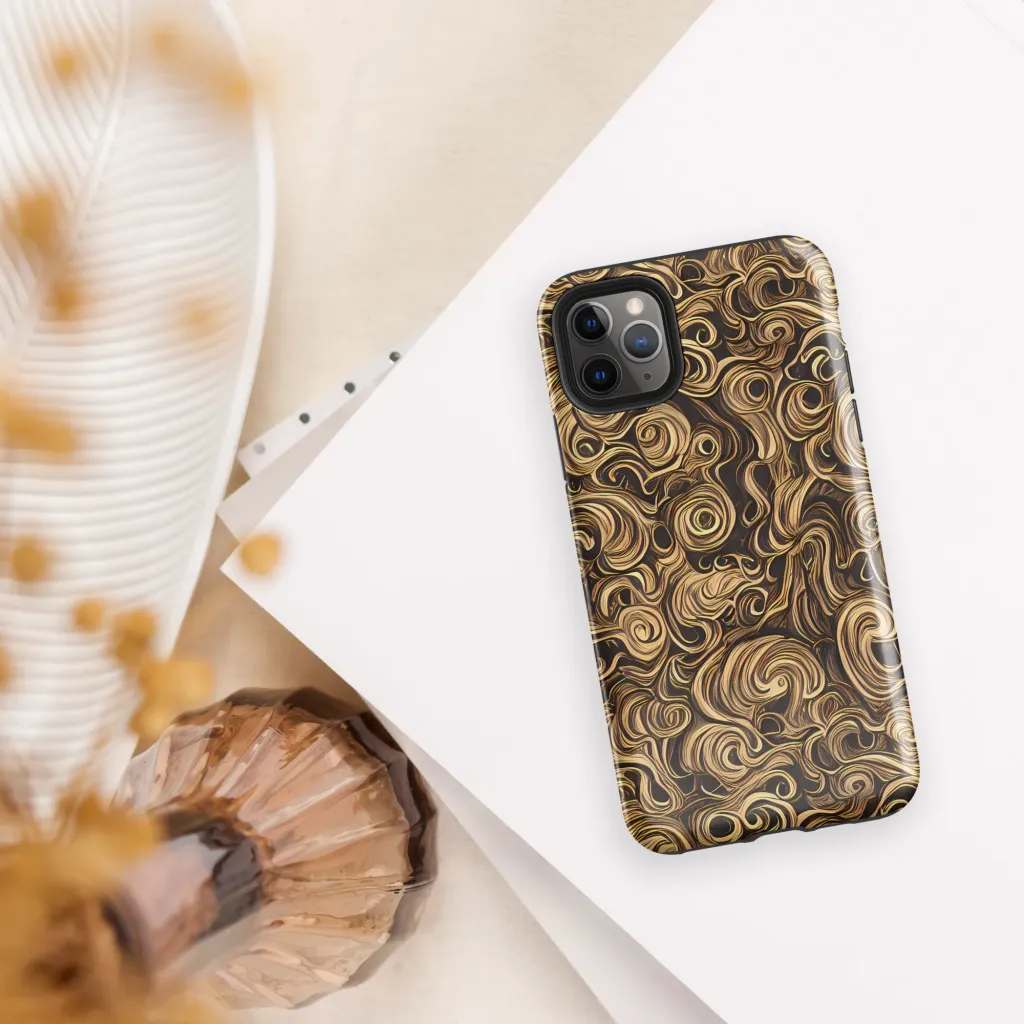Amber Whirl on Tough Case for iPhone® — Front