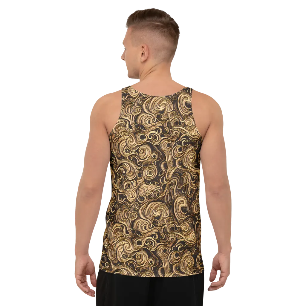 Amber Whirl on Men's Tank Top — Back
