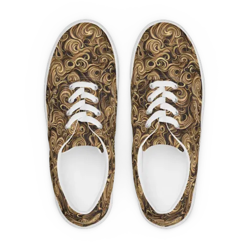Amber Whirl on a Men's Lace-Up Canvas Shoes