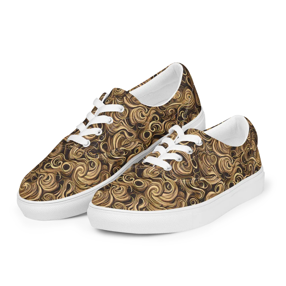 Amber Whirl on Men's Lace-Up Canvas Shoes — Left Front
