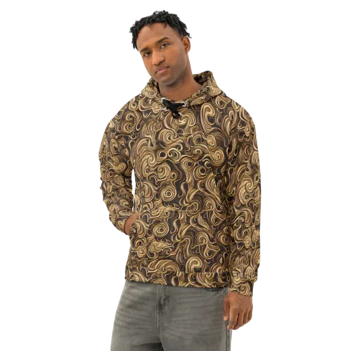 Amber Whirl on a Cotton Hoodie