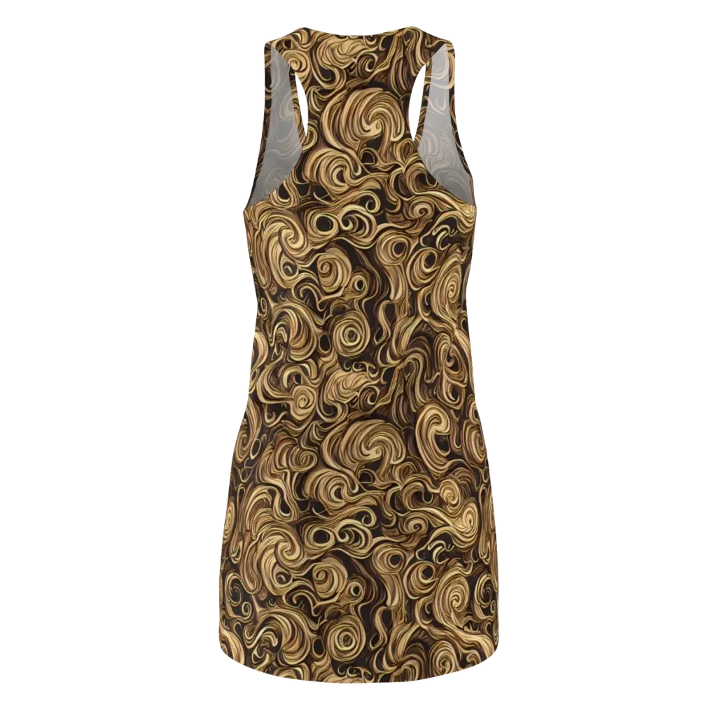 Amber Whirl on Racerback Dress — Back