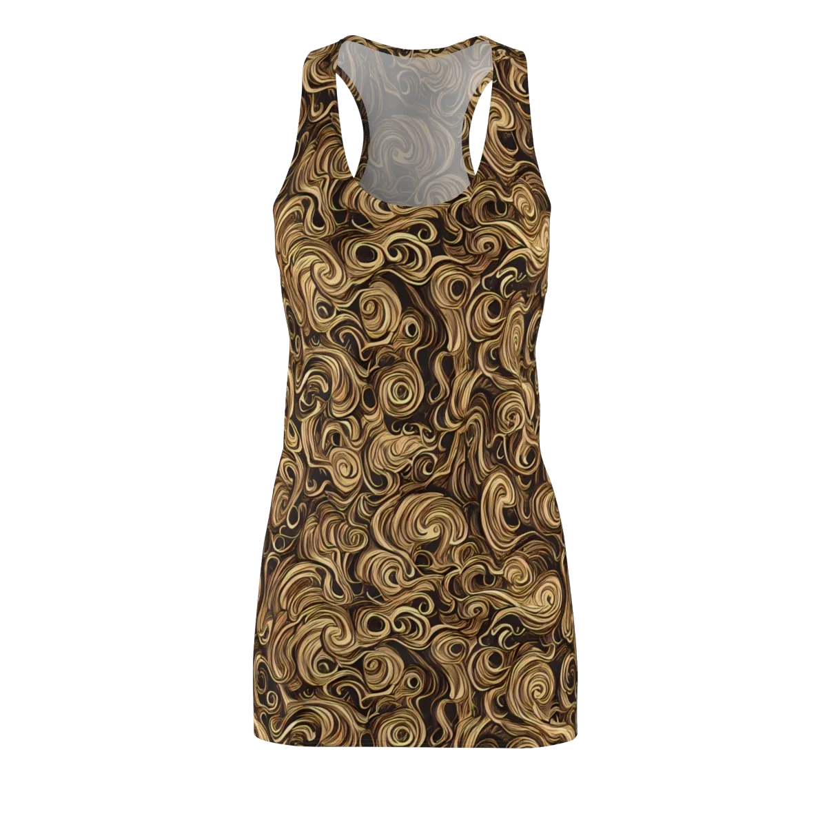 Amber Whirl on Racerback Dress — Front