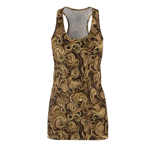 Amber Whirl on a Racerback Dress
