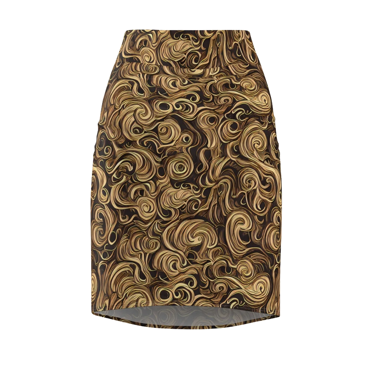 Amber Whirl on Pencil Skirt — Front
