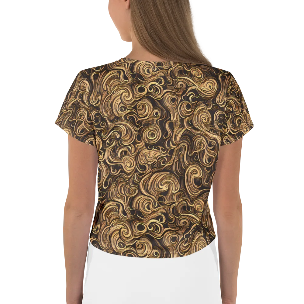 Amber Whirl on Crop Tee — Back