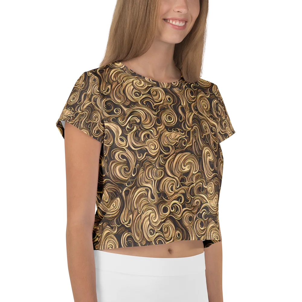 Amber Whirl on Crop Tee — Right