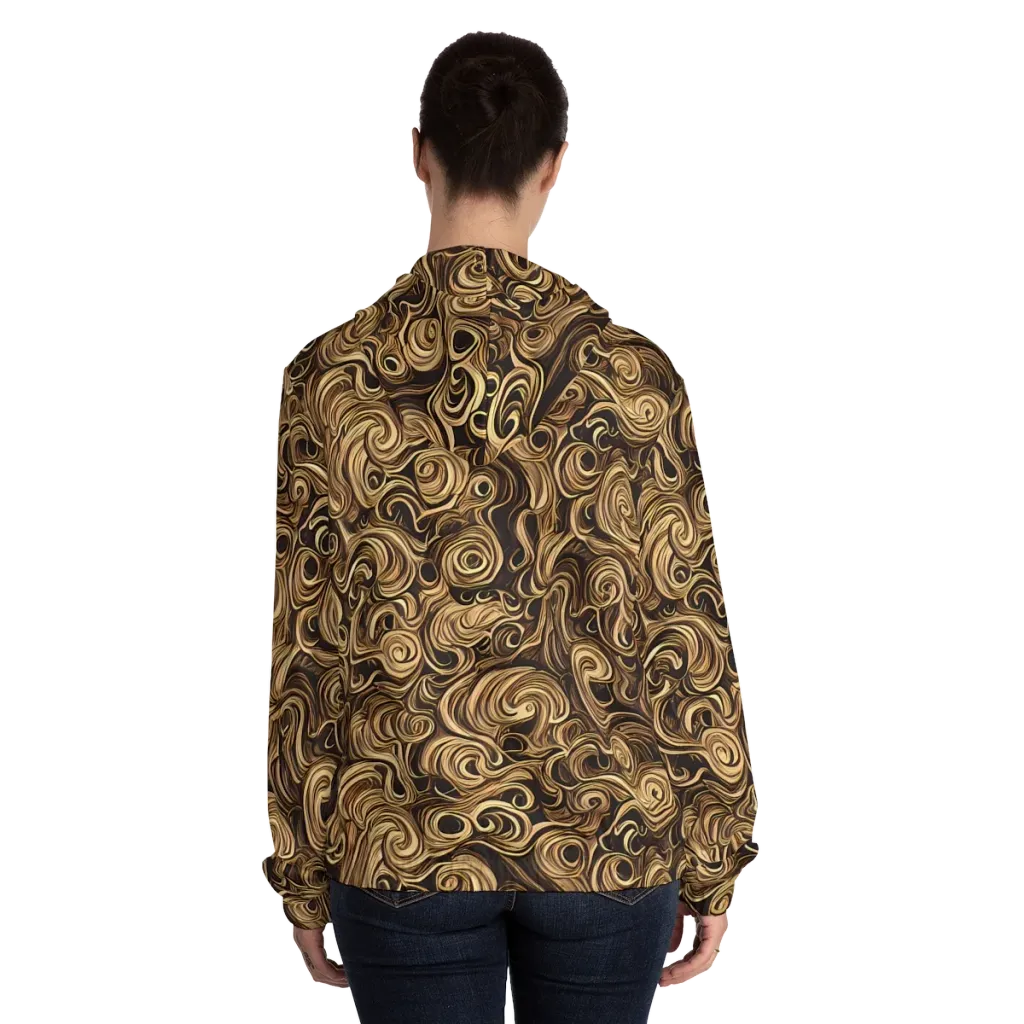 Amber Whirl on Women's Full-Zip Hoodie — Back On Person