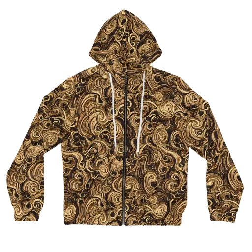 Amber Whirl on a Women's Full-Zip Hoodie