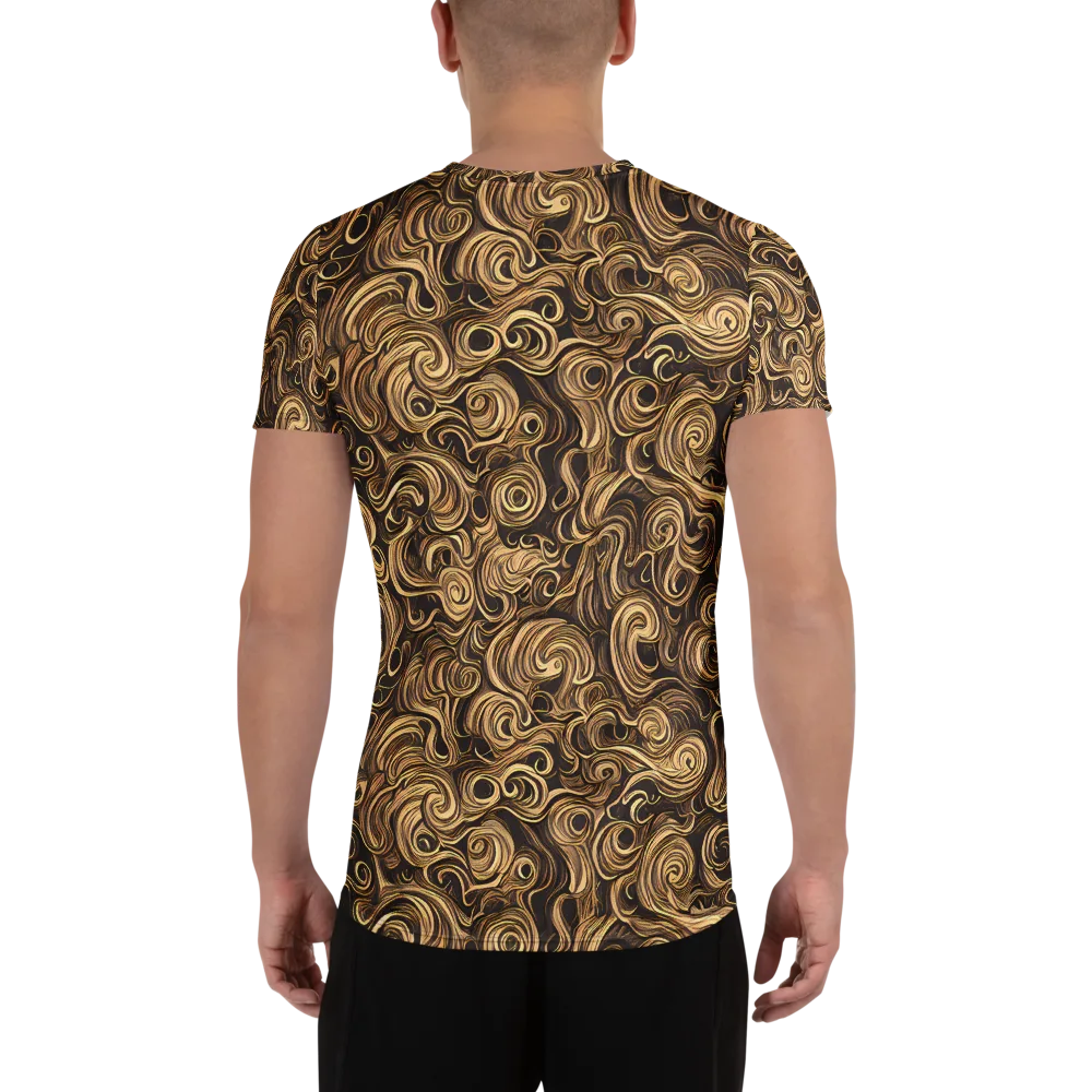 Amber Whirl on Men's Athletic T-Shirt — Back