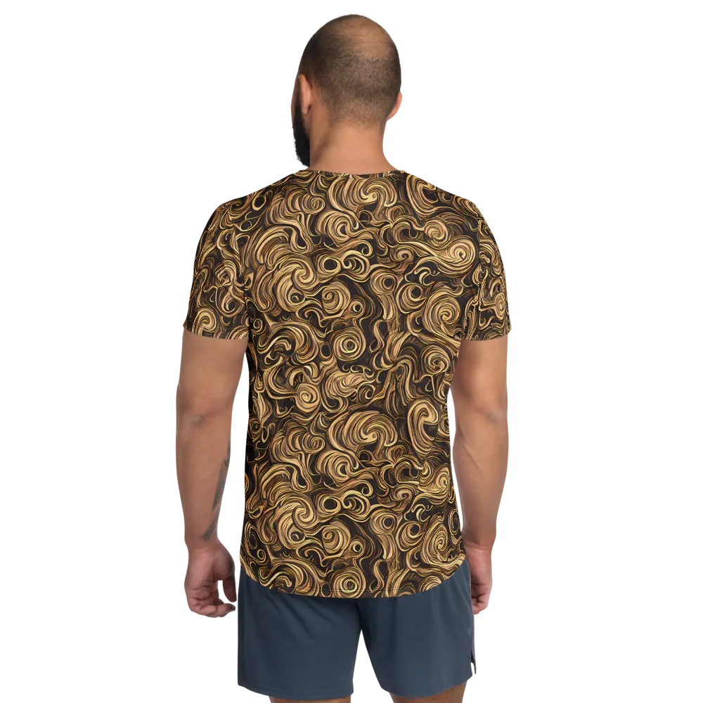 Amber Whirl on Men's Athletic T-Shirt — Back