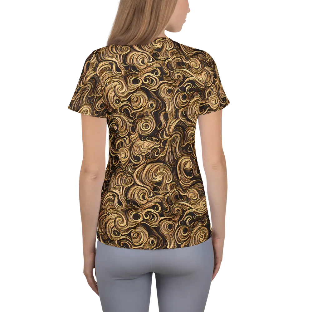 Amber Whirl on Women's Athletic T-Shirt — Back