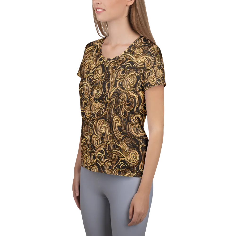 Amber Whirl on Women's Athletic T-Shirt — Left