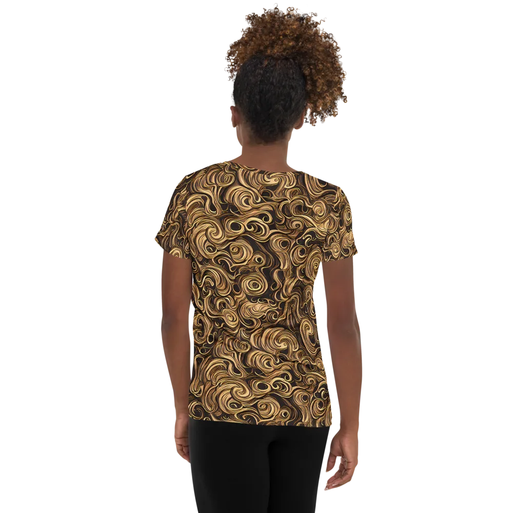 Amber Whirl on Women's Athletic T-Shirt — Back