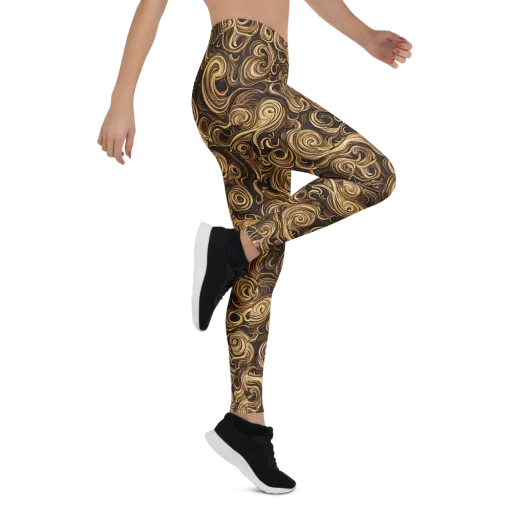 Amber Whirl on a Leggings
