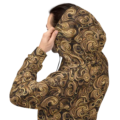 Amber Whirl on a Hoodie
