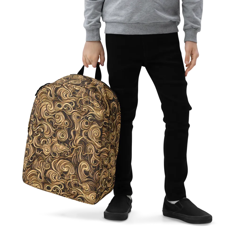 Amber Whirl on Minimalist Backpack — Zoomed-in