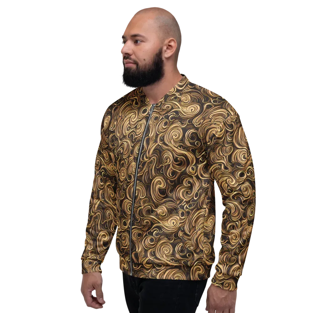 Amber Whirl on Bomber Jacket — Left