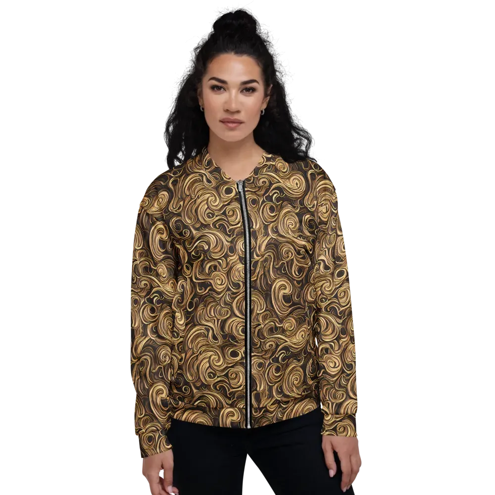 Amber Whirl on Bomber Jacket — Front
