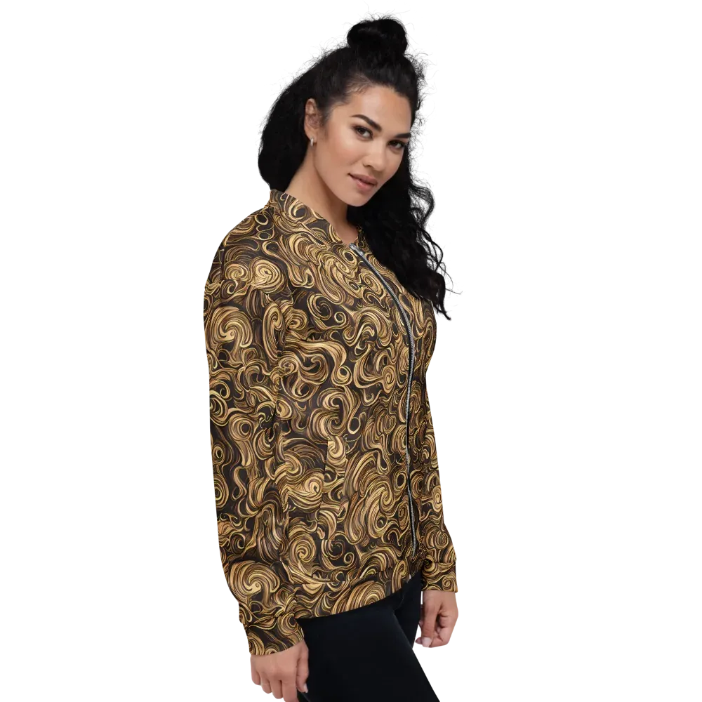 Amber Whirl on Bomber Jacket — Right