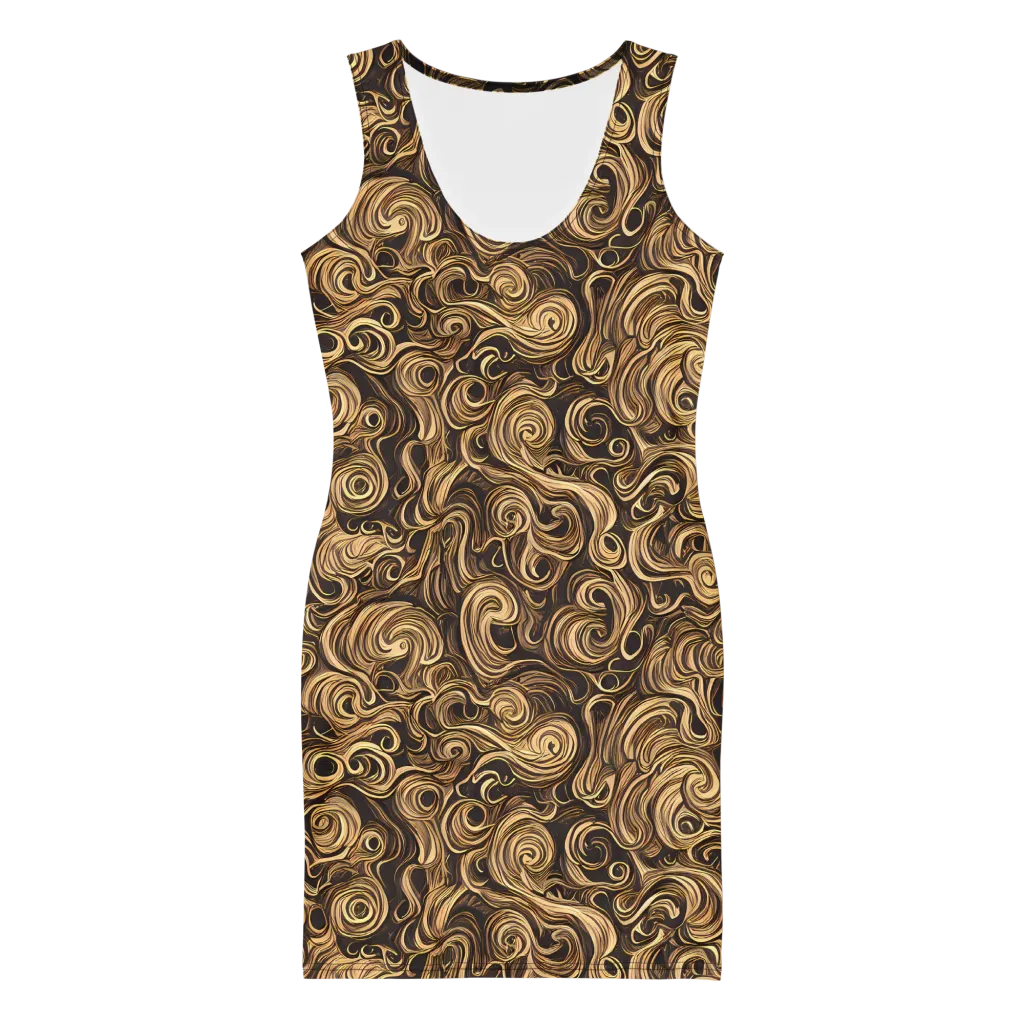Amber Whirl on Bodycon Dress — Front