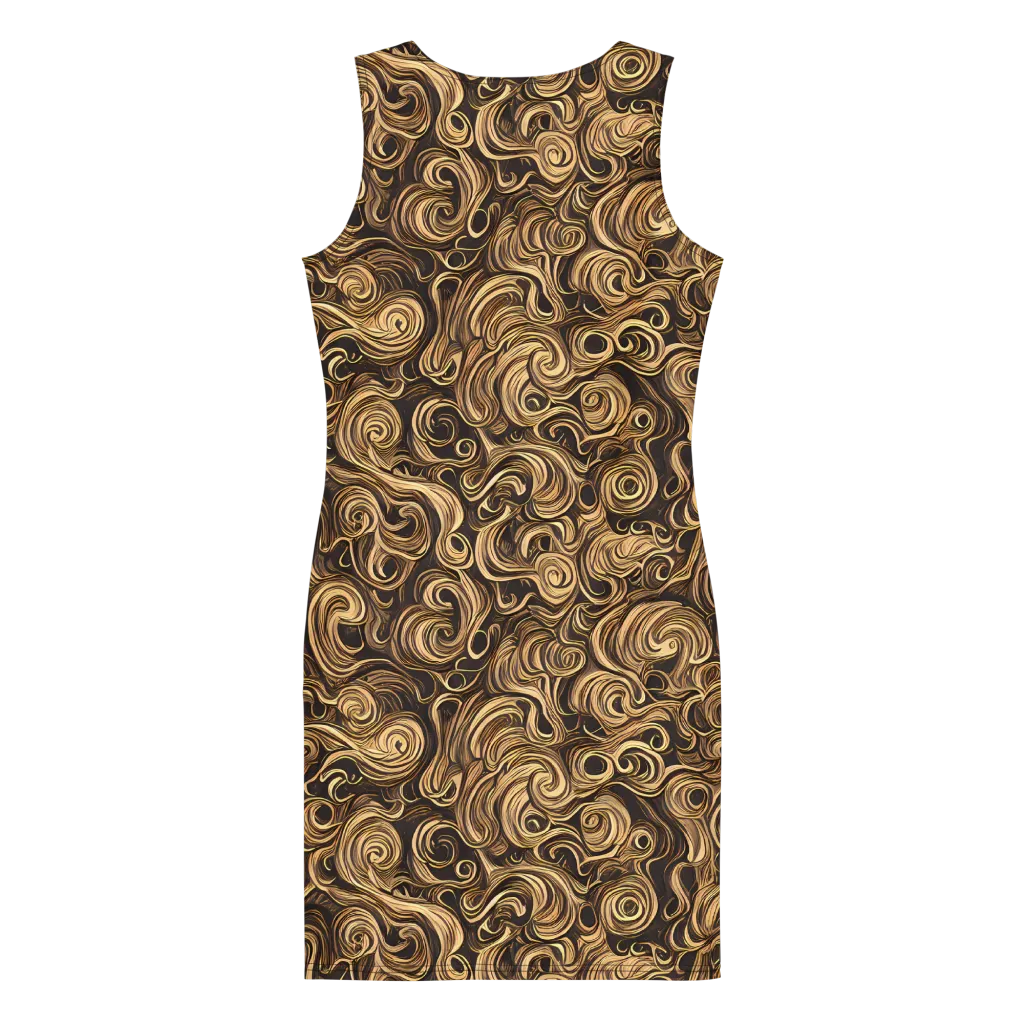 Amber Whirl on Bodycon Dress — Back