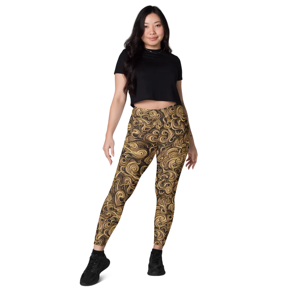 Amber Whirl on Leggings with Pockets — Front