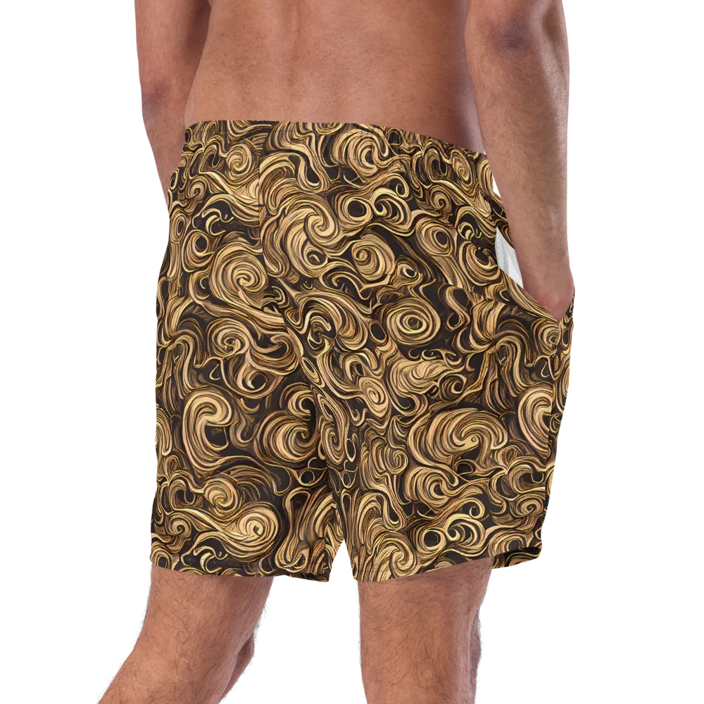 Amber Whirl on Swim Trunks — Right Back