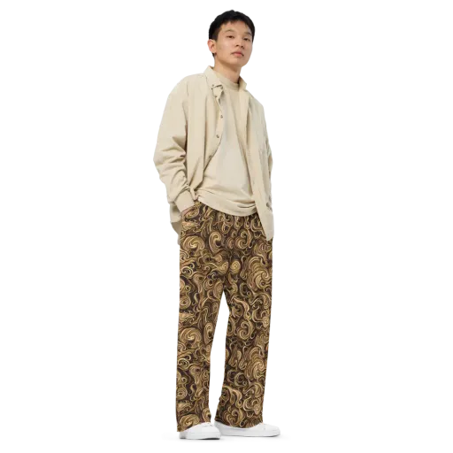 Amber Whirl on a Wide-Leg Pants
