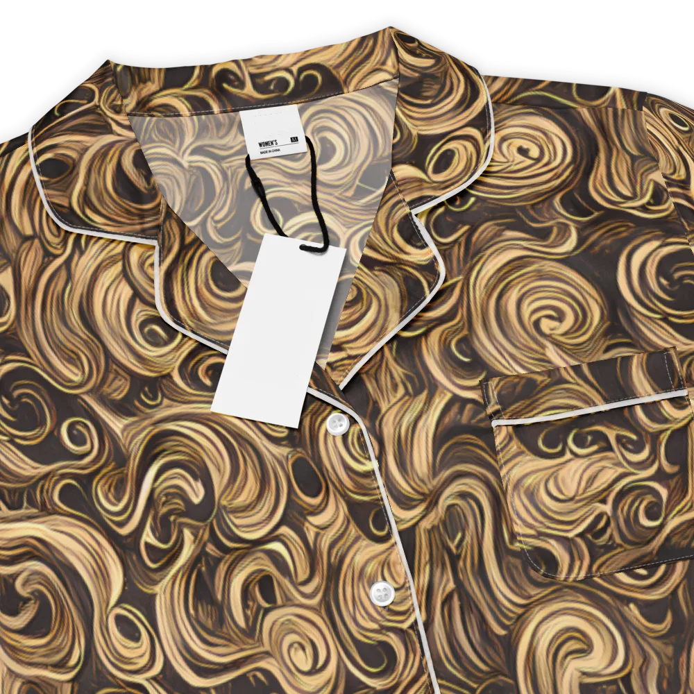 Amber Whirl on Women's Short Sleeve Pajama Top — Product details
