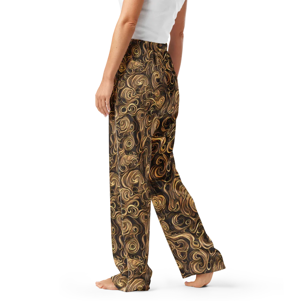 Amber Whirl on Women's Pajama Pants — Left
