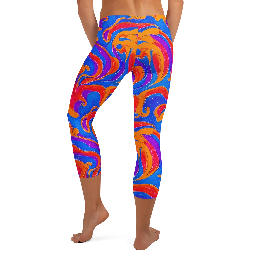 Kinetic Aura on Capri Leggings — Back