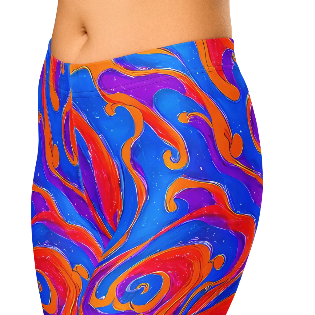 Kinetic Aura on Capri Leggings — Zoomed-in