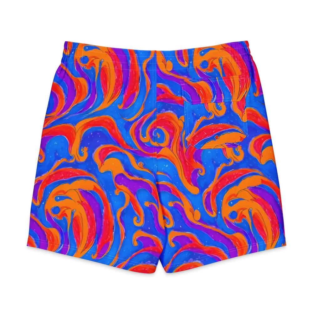 Kinetic Aura on Men's Board Shorts — Back