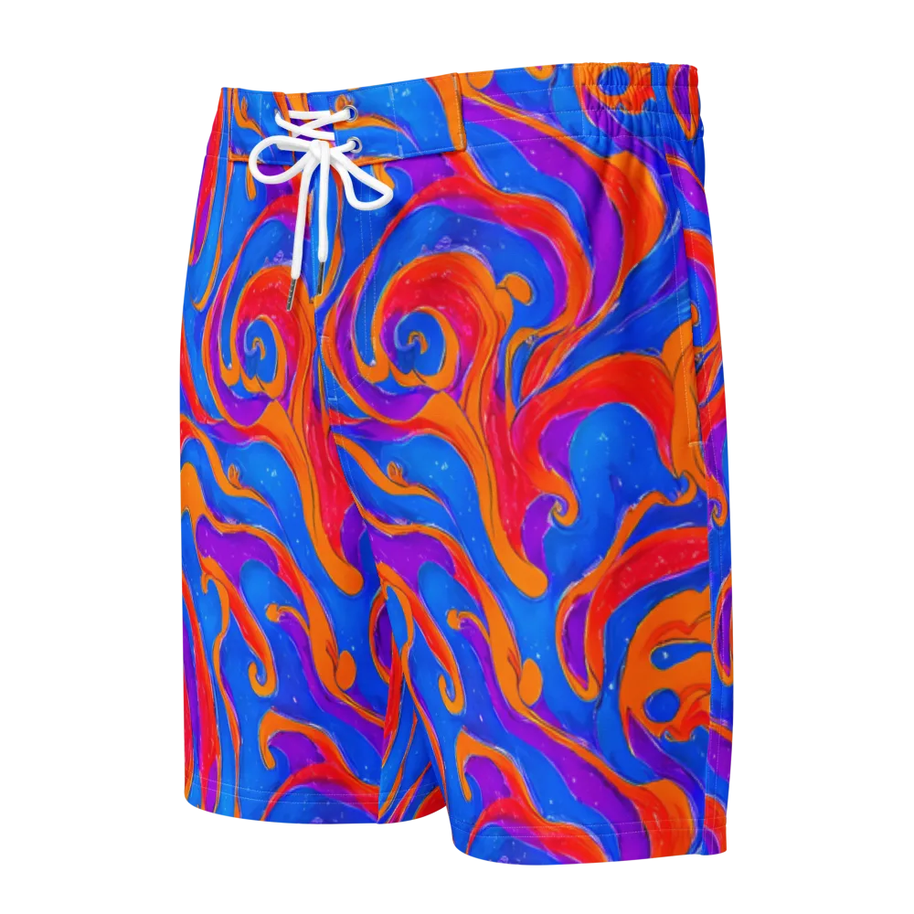 Kinetic Aura on Men's Board Shorts — Front