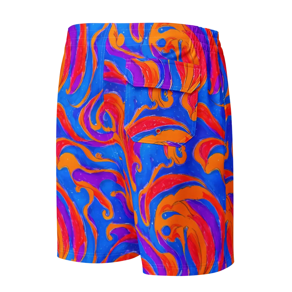 Kinetic Aura on Men's Board Shorts — Back