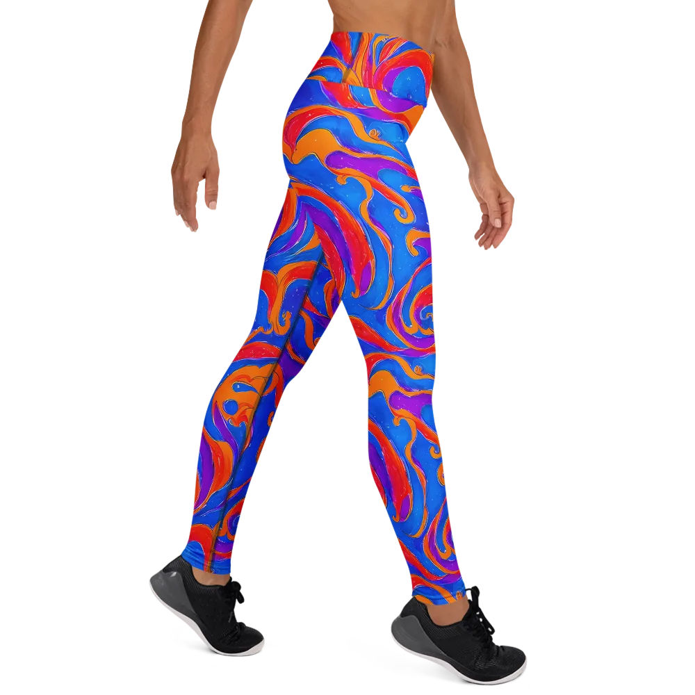 Kinetic Aura on Yoga Leggings — Right