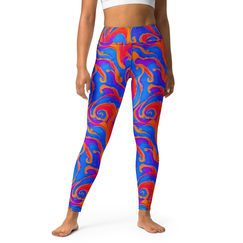 Kinetic Aura on Yoga Leggings — Front