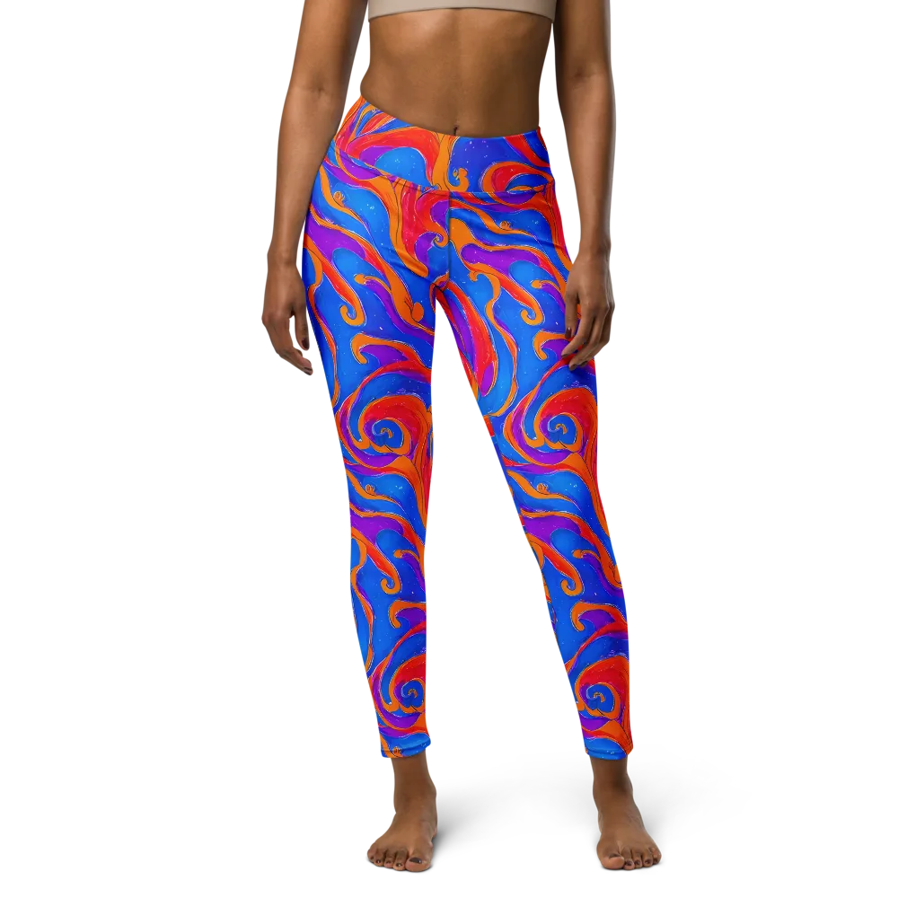 Kinetic Aura on Yoga Leggings — Front