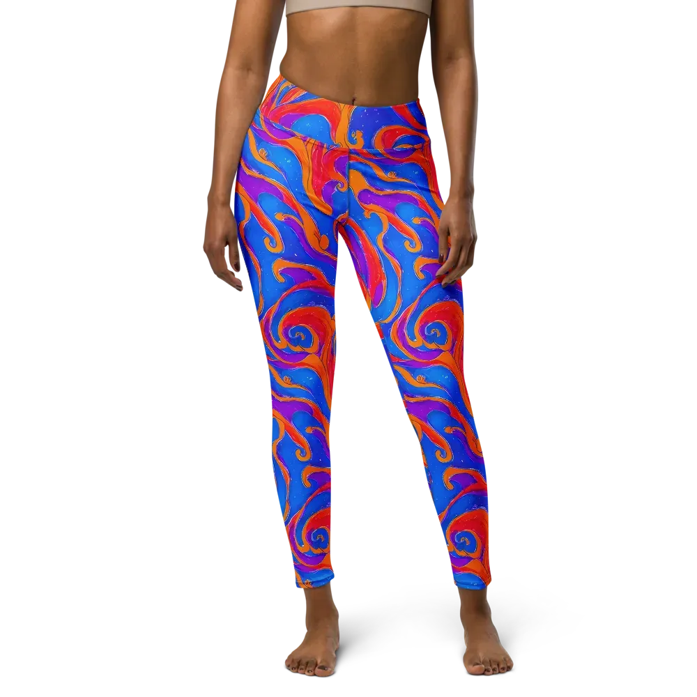 Kinetic Aura on Yoga Leggings — Front