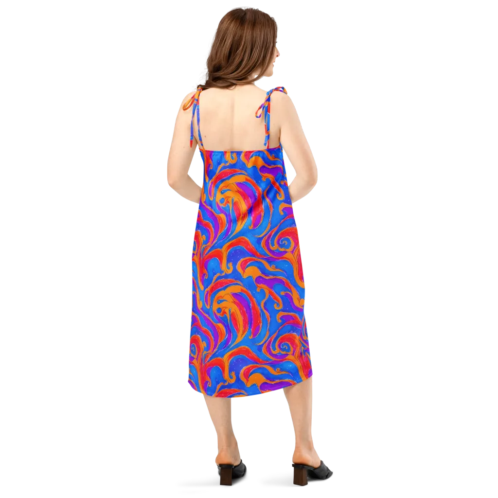 Kinetic Aura on Slip Dress — Back