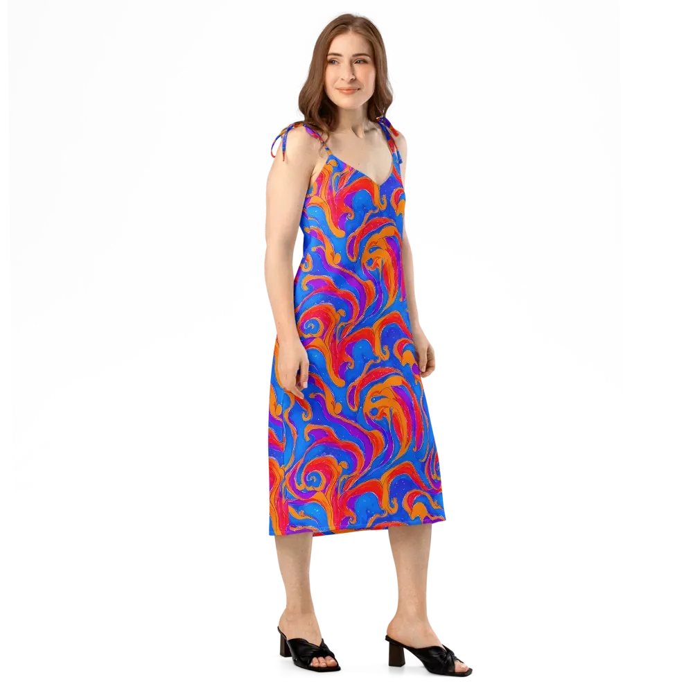 Kinetic Aura on Slip Dress — Right Front