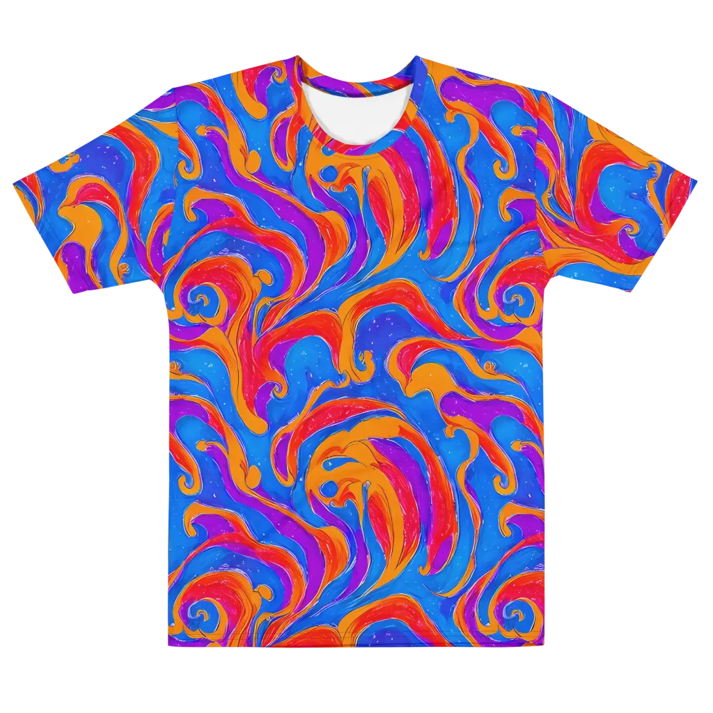 Kinetic Aura on Men's Cotton Crew Neck T-Shirt — Front