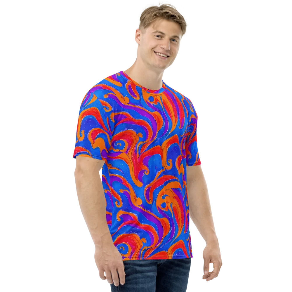 Kinetic Aura on Men's Crew Neck T-Shirt — Right