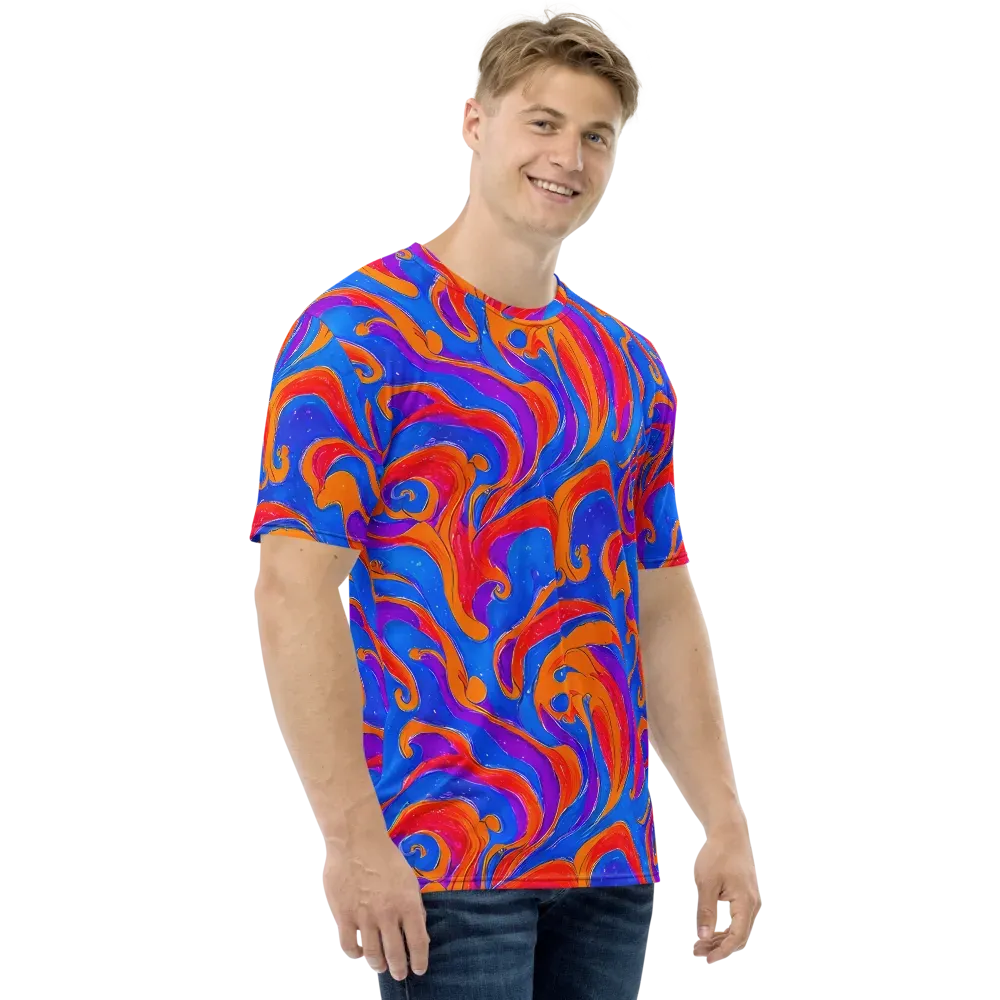 Kinetic Aura on Men's Crew Neck T-Shirt — Right