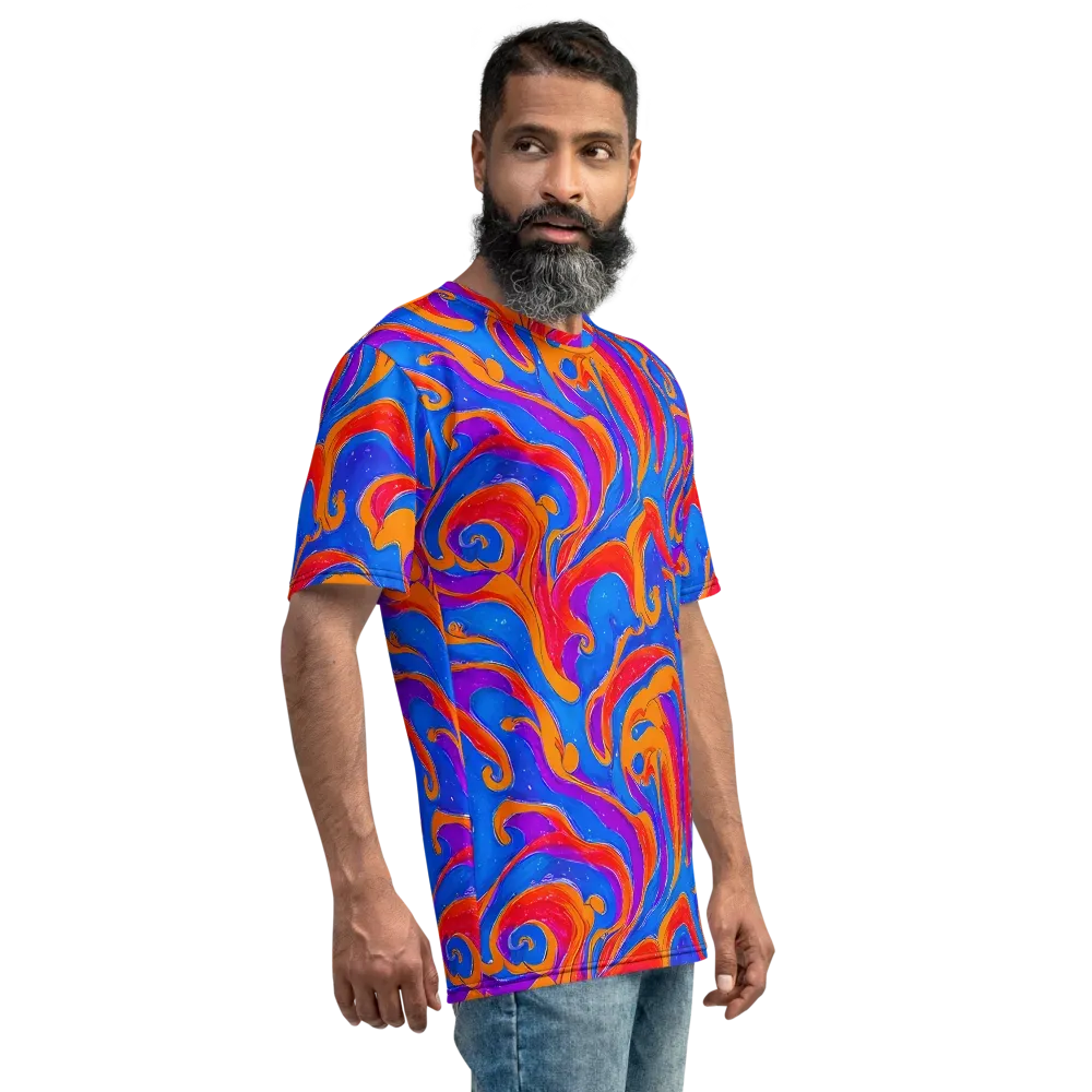 Kinetic Aura on Men's Crew Neck T-Shirt — Right