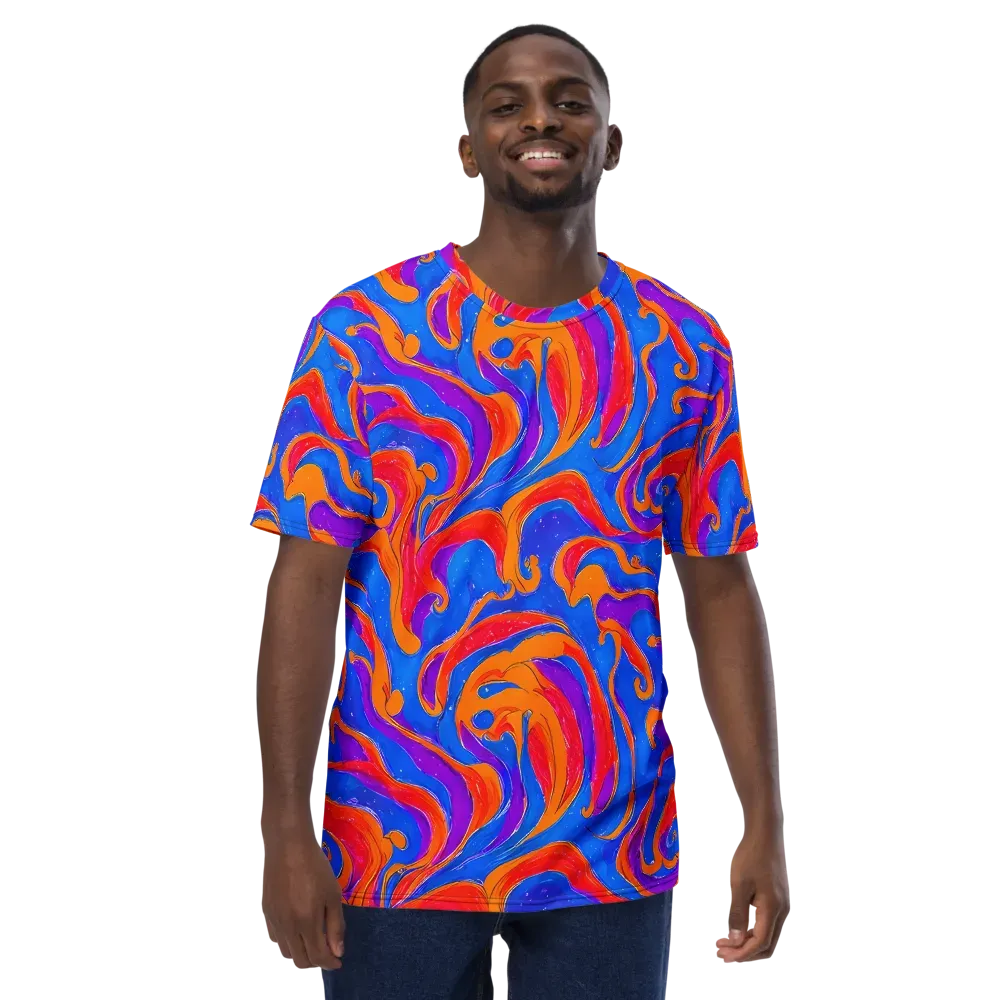 Kinetic Aura on Men's Crew Neck T-Shirt — Front