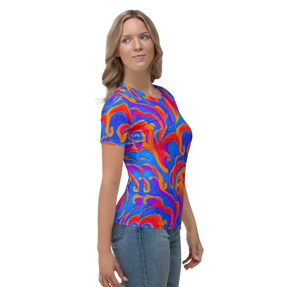 Kinetic Aura on Women's Crew Neck T-Shirt — Right