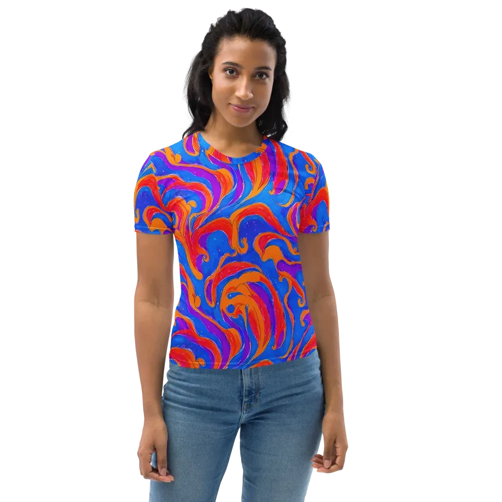 Kinetic Aura on Women's Crew Neck T-Shirt — Front